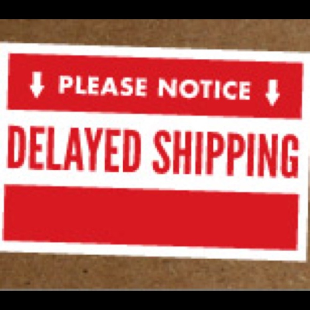 Recent shipping delay